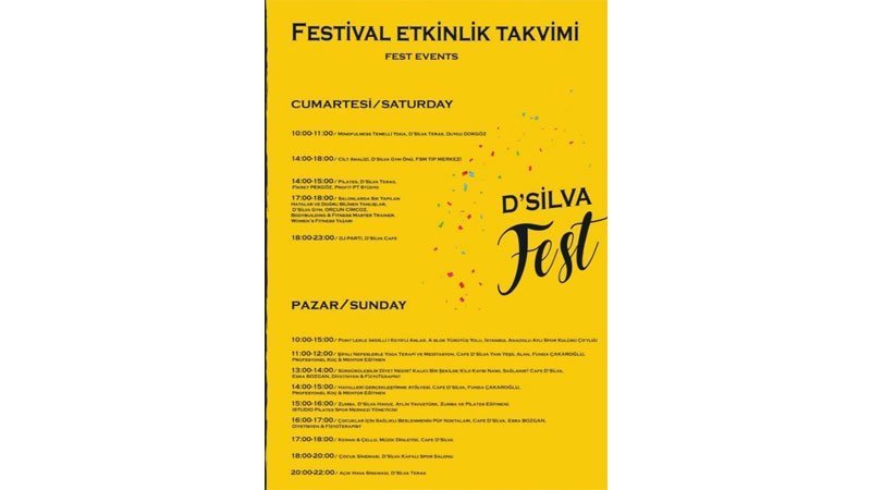 D’Silva Fest’te aktiviteler bitmiyor!